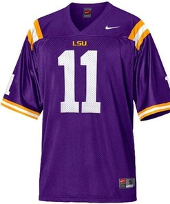 LSU Tigers #11 Spencer Ware Purple Football Jersey
