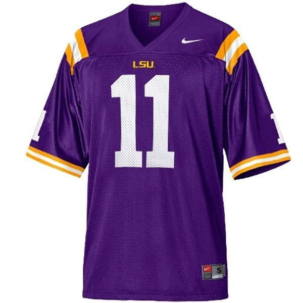 LSU Tigers #11 Spencer Ware Purple Football Jersey