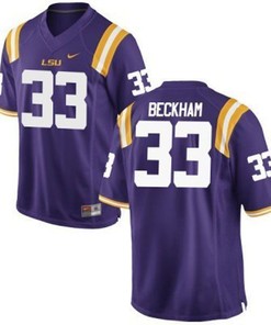 LSU Tigers #33 Odell Beckham Jr. Purple Football Jersey