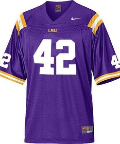 LSU Tigers #42 Michael Ford Purple Football Jersey