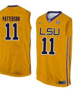 LSU Tigers Gold Jalyn Patterson NCAA Basketball Jersey