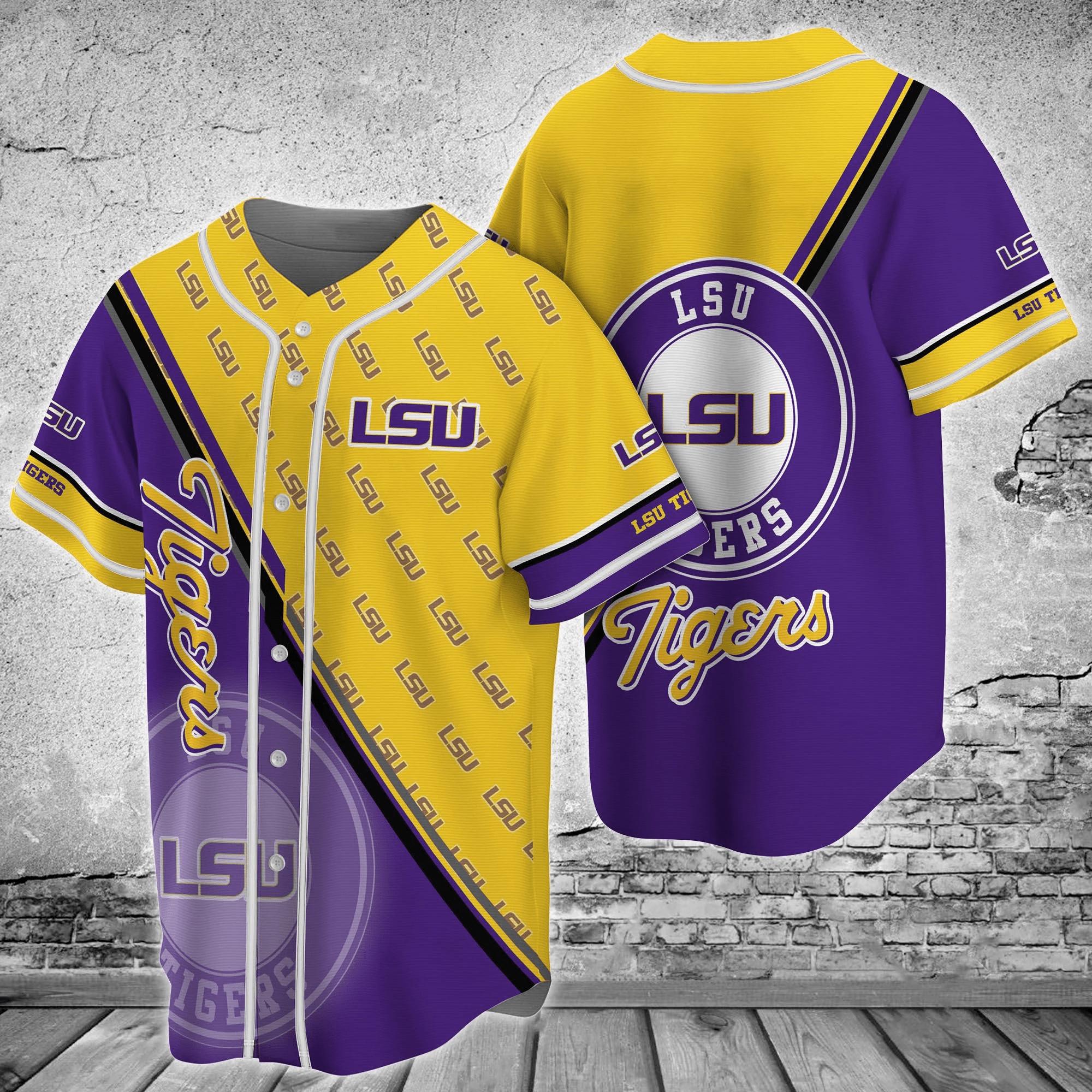 LSU Tigers NCAA Baseball Jersey Shirt for Fans