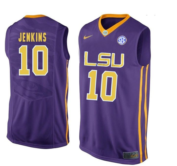 LSU Tigers Purple Branden Jenkins NCAA Basketball Jersey