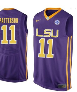 LSU Tigers Purple Jalyn Patterson NCAA Basketball Jersey