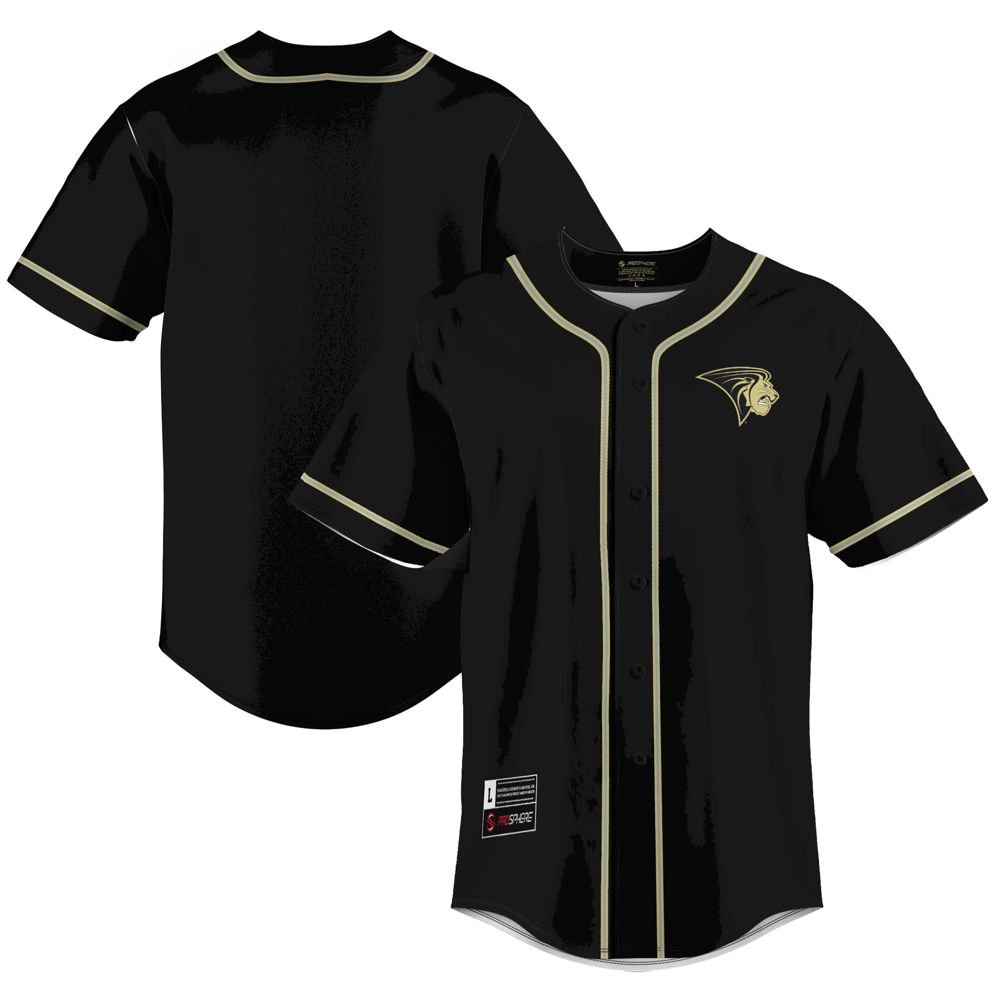 Lindenwood Lions Baseball Jersey - Black Ncaa