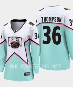 Logan Thompson 36 Vegas Golden Knights 2023 All-Star Game Jersey White Equipment