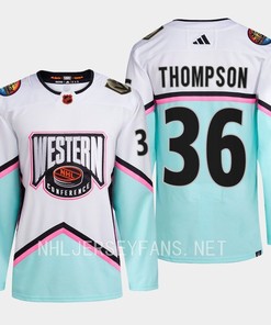 Logan Thompson 36 Vegas Golden Knights 2023 All-Star Game Jersey White Equipment