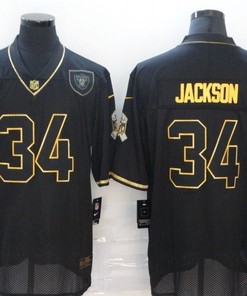 Los Angeles Raiders Bo Jackson #34 Nfl 2020 Black Jersey