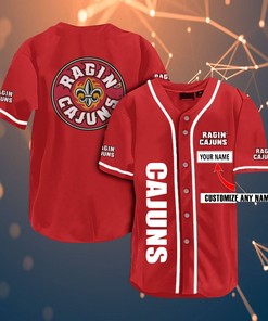 Louisiana Ragin39 Cajuns Personalized Name 39 Fans Team Ncaa 3d Customization Gifts Baseball Jersey