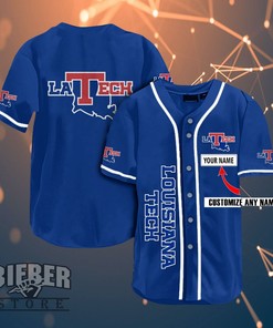 Louisiana Tech Bulldogs Personalized Name Fans Team Ncaa 3d Customization Gifts Baseball Jersey