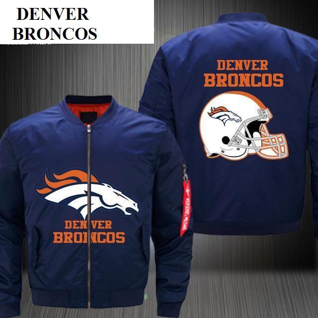 Low Price NFL Jackets Men Denver Broncos Bomber Jacket