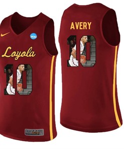 Loyola Ramblers Maroon Adarius Avery College Basketball Portrait Jersey