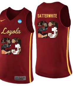 Loyola Ramblers Maroon Cameron Satterwhite College Basketball Portrait Jersey