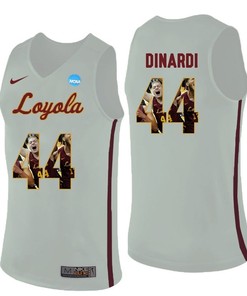 Loyola Ramblers White Nick Dinardi College Basketball Portrait Jersey