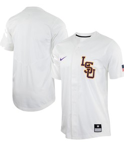 Lsu Tigers Replica Baseball Jersey - White Ncaa