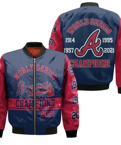 MLB Atlanta Braves 2021 World Series Champions Bomber Jacket