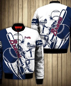 MLB Atlanta Braves Blue Bomber Jacket