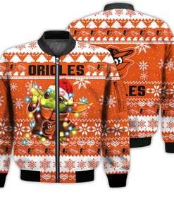 MLB Baltimore Orioles Baby Yoda Star Wars Bomber Jacket