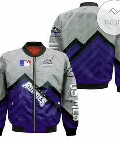 MLB Colorado Rockies O Neck Bomber Jacket V7