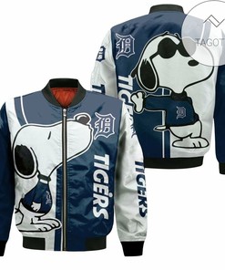 MLB Detroit Tigers Snoopy Lover Bomber Jacket