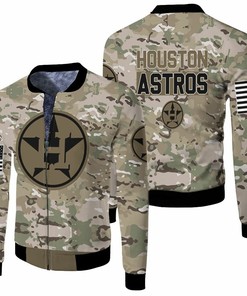 MLB Houston Astros Camo Bomber Jacket