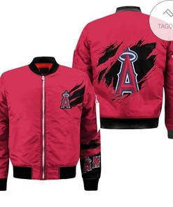 MLB Los Angeles Angels Scratch Bomber Jacket
