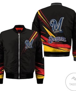 MLB Milwaukee Brewers Bomber Jacket V5