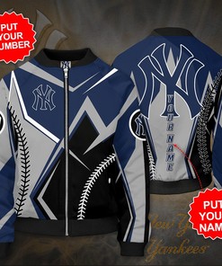 MLB New York Yankees Custom Name Bomber Jacket V7