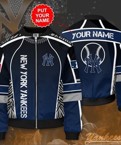 MLB New York Yankees Custom Name Bomber Jacket V8