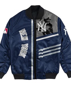 MLB New York Yankees Custom Name Number Bomber Jacket V4
