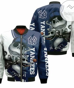 MLB New York Yankees Jack Skellington And Zero Bomber Jacket