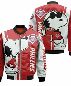 MLB Philadelphia Phillies Snoopy Bomber Jacket