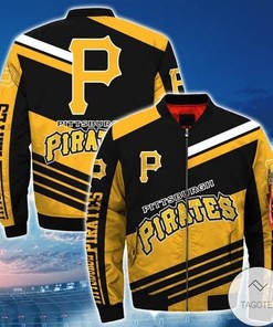 MLB Pittsburgh Pirates Yellow Stripes Bomber Jacket