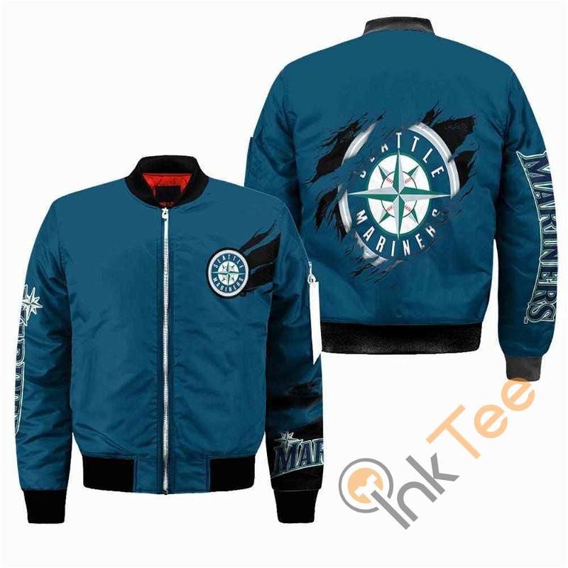 MLB Seattle Mariners Blue Bomber Jacket