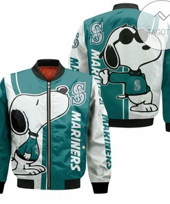 MLB Seattle Mariners Snoopy Lover Bomber Jacket