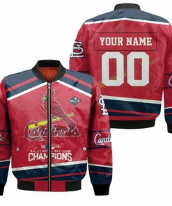 MLB St. Louis Cardinals Custom Name Number Nl Central Champions Bomber Jacket