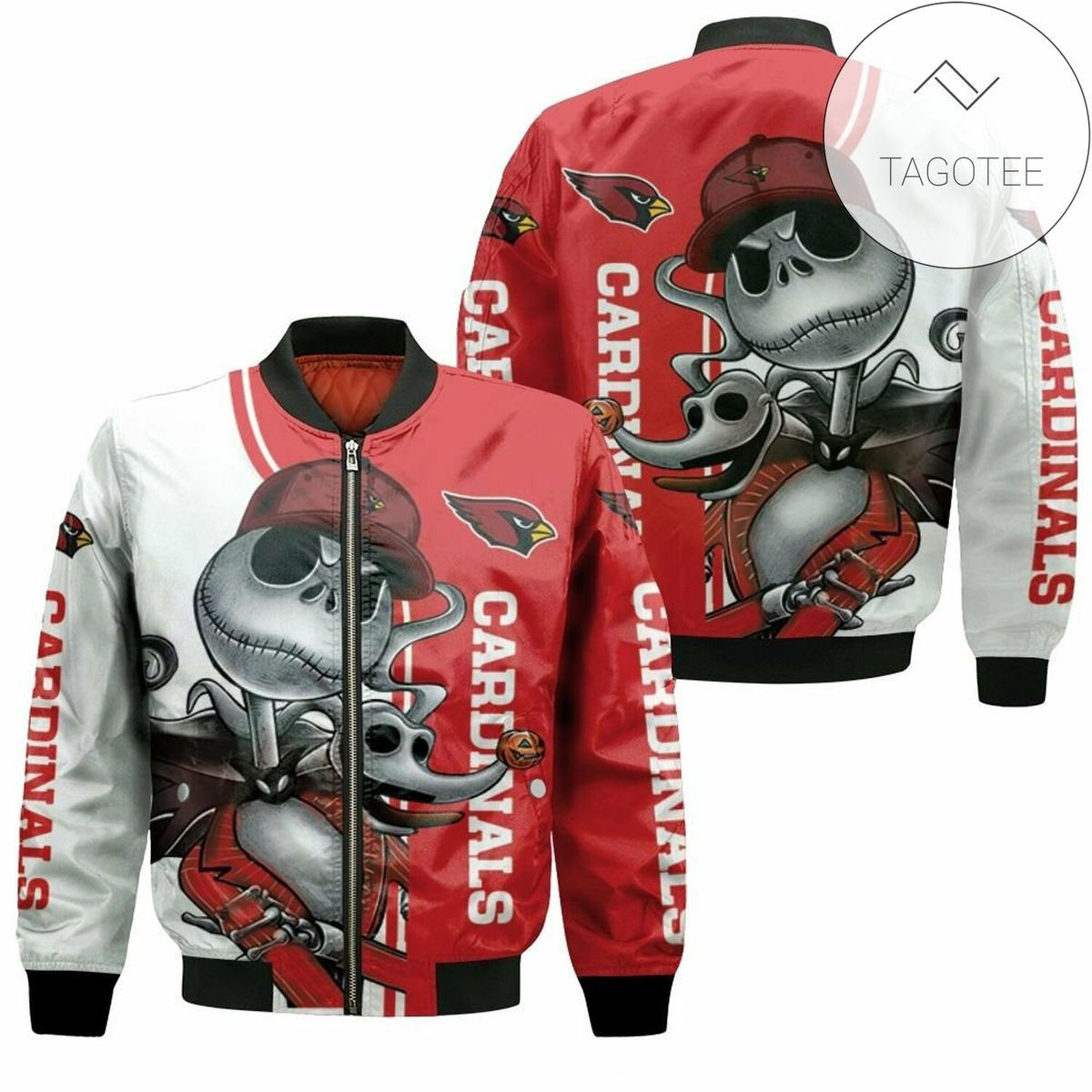 MLB St. Louis Cardinals Jack Skellington And Zero Bomber Jacket