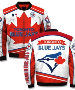 MLB Toronto Blue Jays Red Bomber Jacket