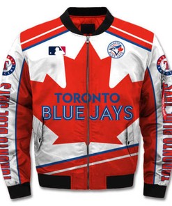 MLB Toronto Blue Jays Red Bomber Jacket