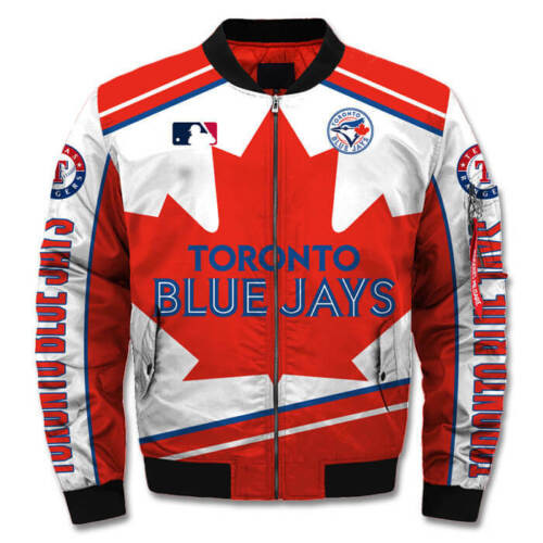 MLB Toronto Blue Jays Red Bomber Jacket