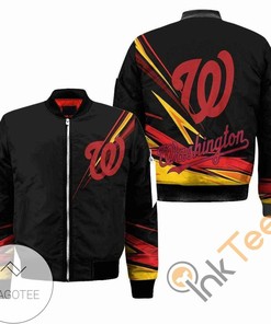 MLB Washington Nationals Black Bomber Jacket