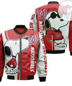 MLB Washington Nationals Snoopy Lover Bomber Jacket