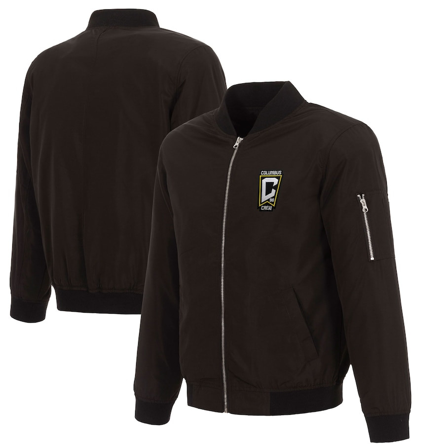 MLS Columbus Crew SC Black Bomber Jacket