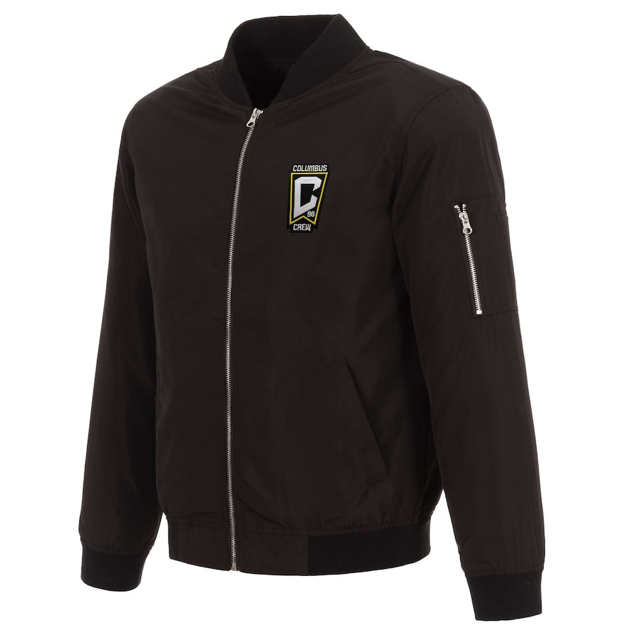 MLS Columbus Crew SC Black Bomber Jacket