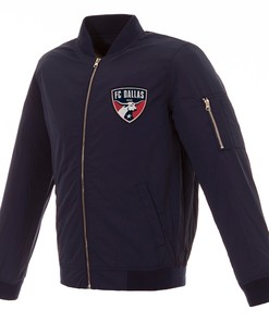 MLS FC Dallas Navy Bomber Jacket