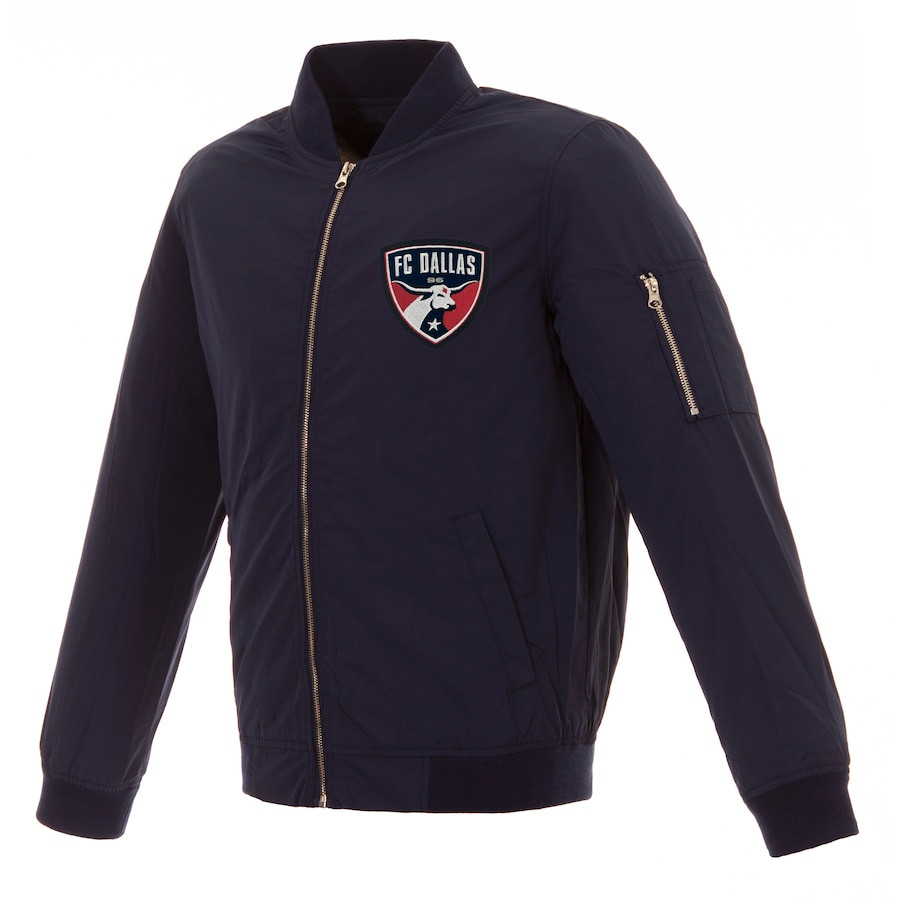 MLS FC Dallas Navy Bomber Jacket