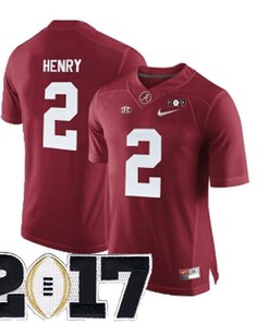 Male Alabama Crimson Tide #2 Derrick Henry Crimson College Football Jersey