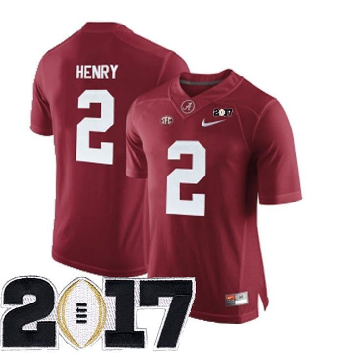 Male Alabama Crimson Tide #2 Derrick Henry Crimson College Football Jersey