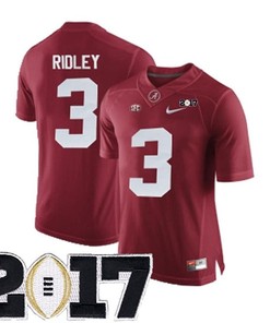 Male Alabama Crimson Tide #3 Calvin Ridley Crimson College Football Jersey