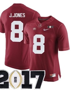 Male Alabama Crimson Tide #8 Julio Jones Crimson College Football Jersey